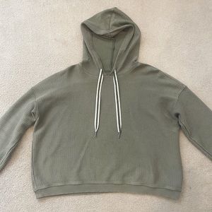 Aerie Cropped & Ribbed Hoodie